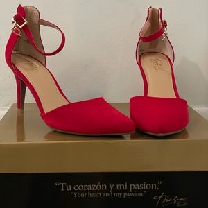 Red Point Toe Heels